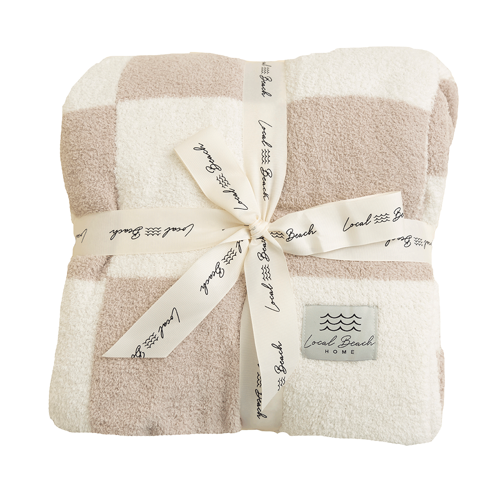 Checkered baby blanket outlet