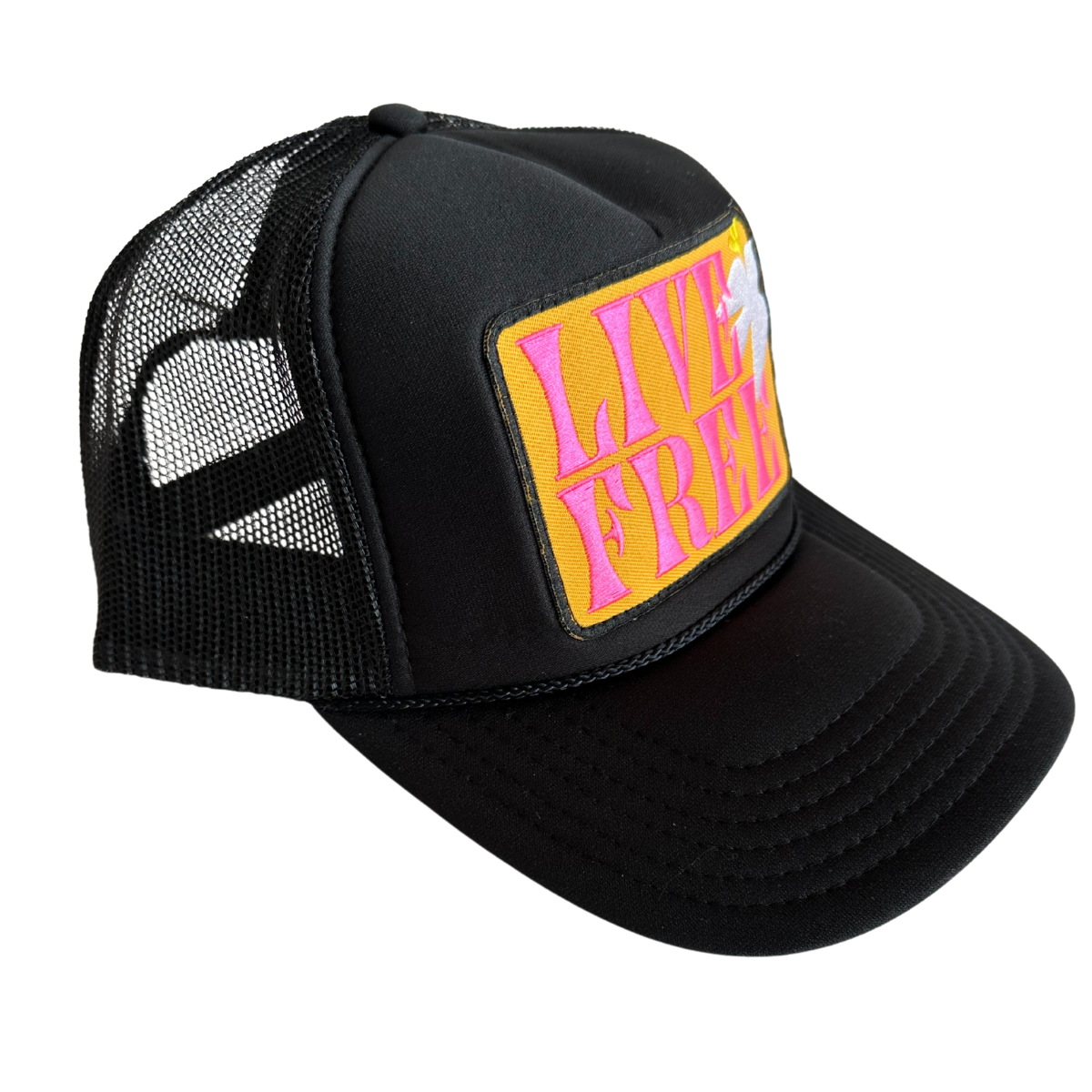 Live Free Patch Trucker Hat