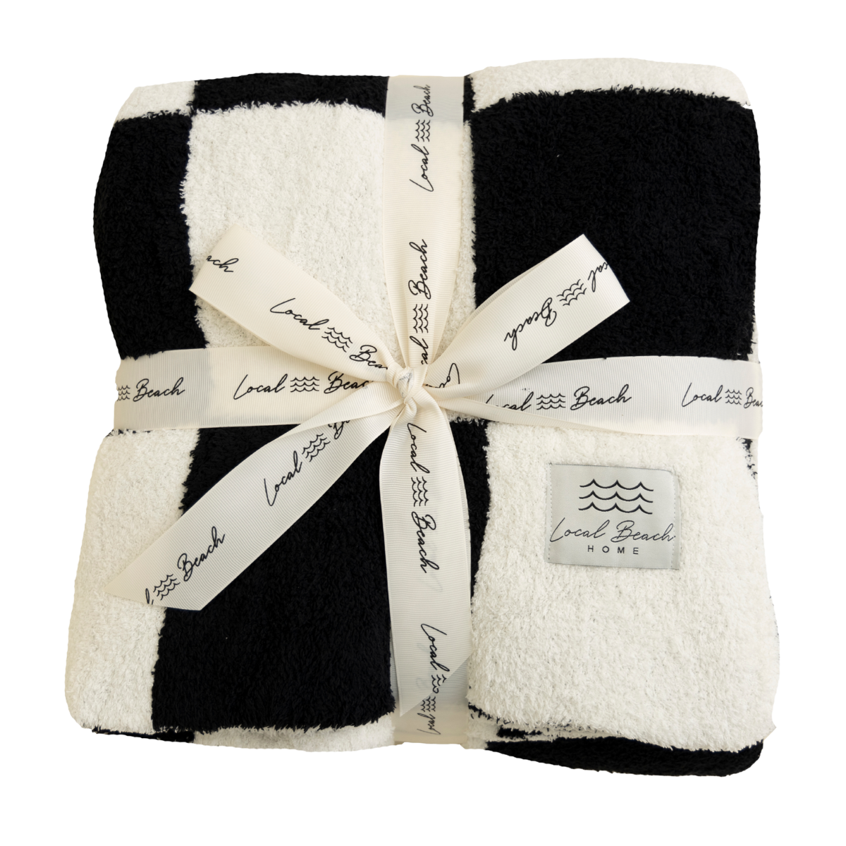 Local Beach Checker Luxe Home Blanket
