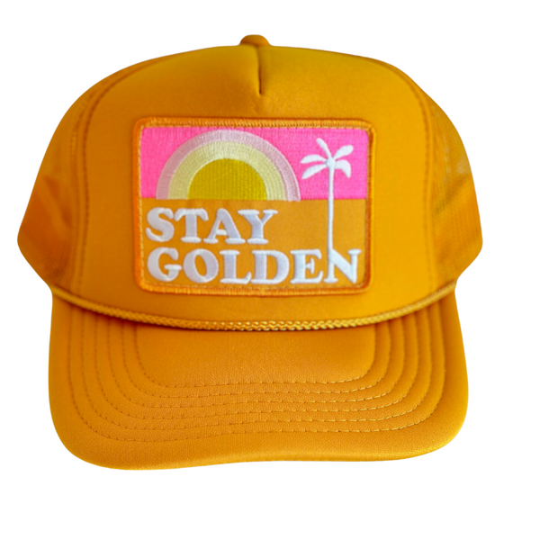 Stay Golden Patch Trucker Hat – LocalBeach display picture 1