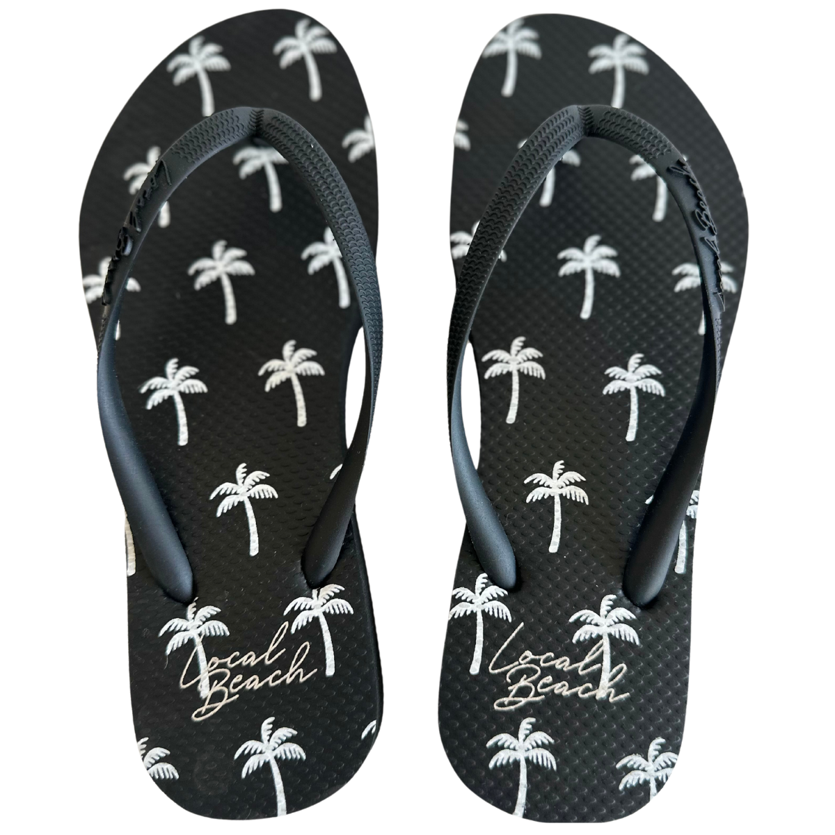 Comfortable black flip flops shop