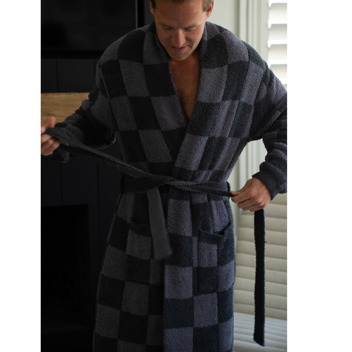 Local Beach Men's Cozy Checker Robe – LocalBeach