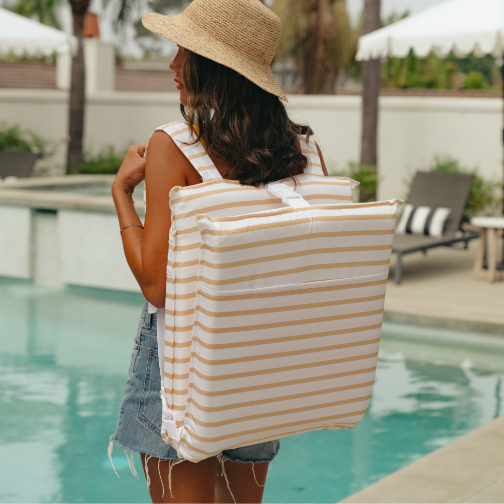 Stripe Lounger Pool Float