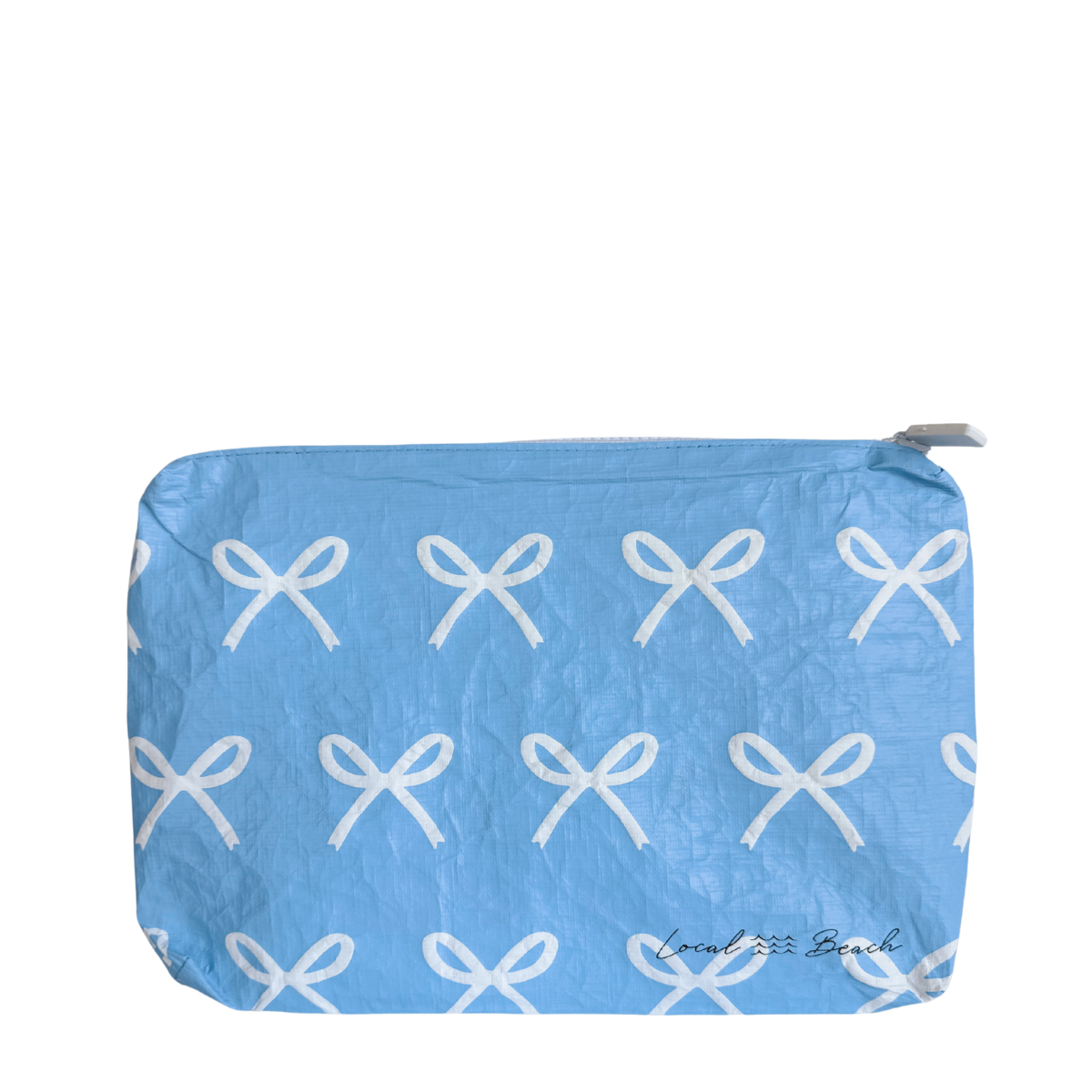 Blue Bow Zip Pouch Blue Bow Zip Pouch