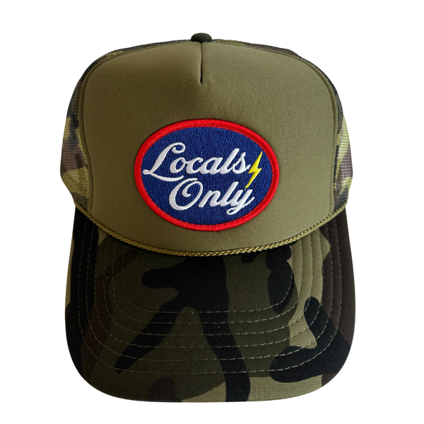 Locals Only Oval Patch Trucker Hat – LocalBeach