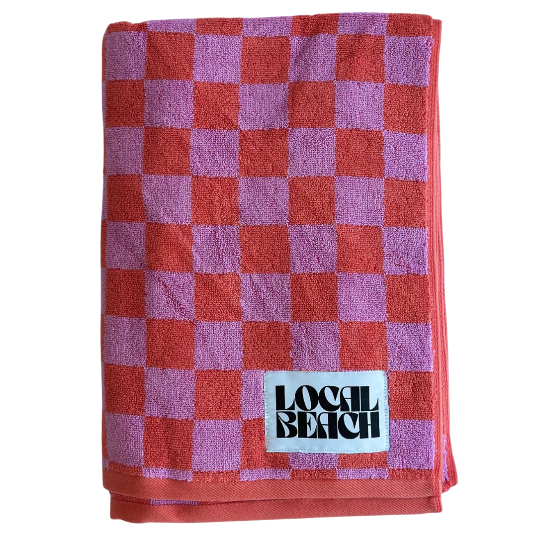 Checker Beach & Bath Towel – LocalBeach