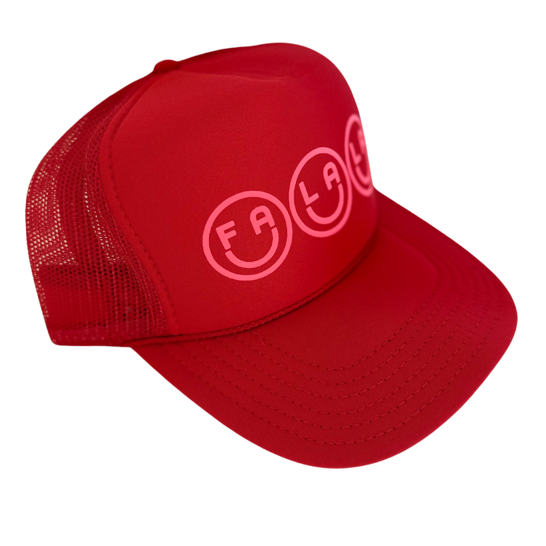 Fa La La Trucker Hat Red