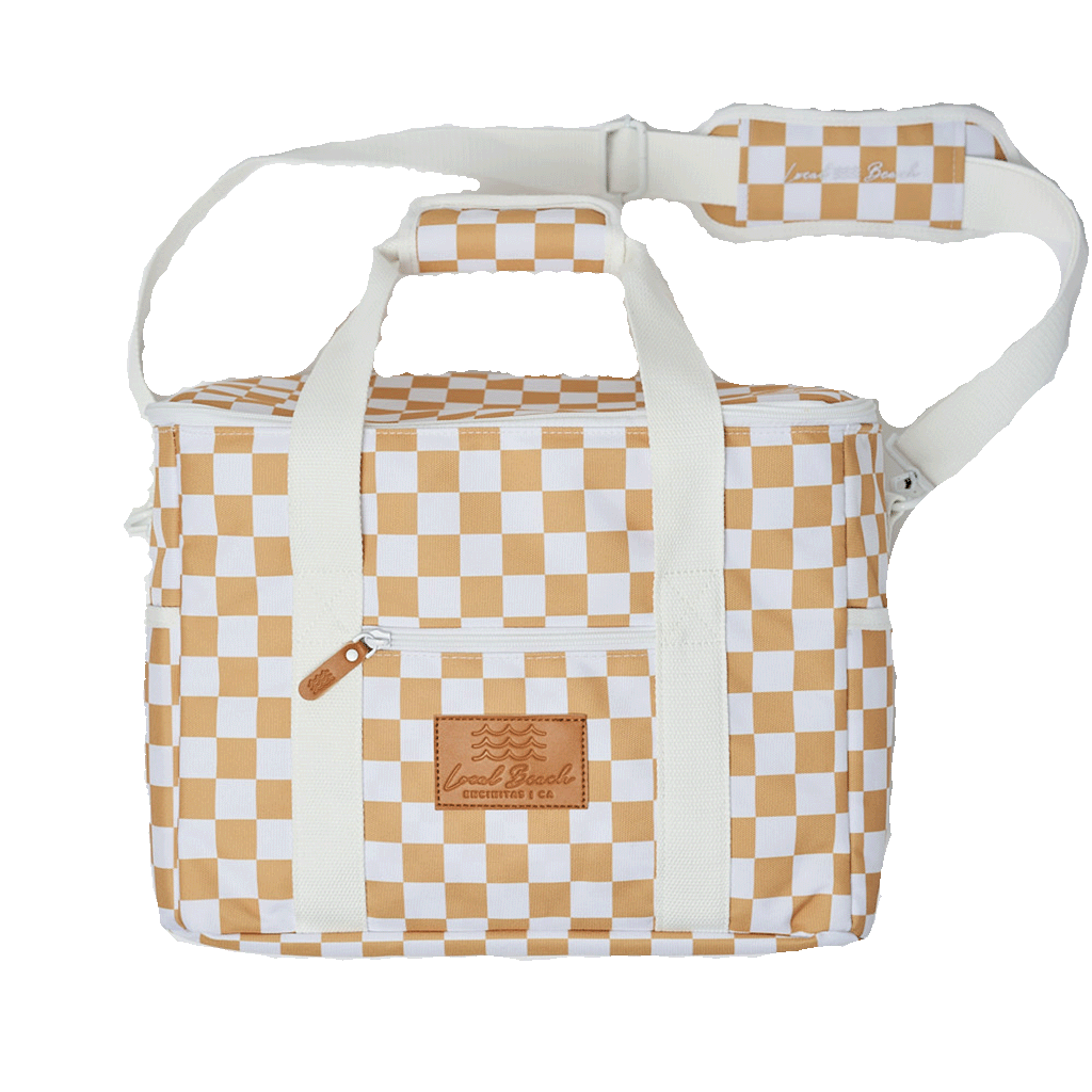 Chewy Vuitton White Checkered Dog Carrier