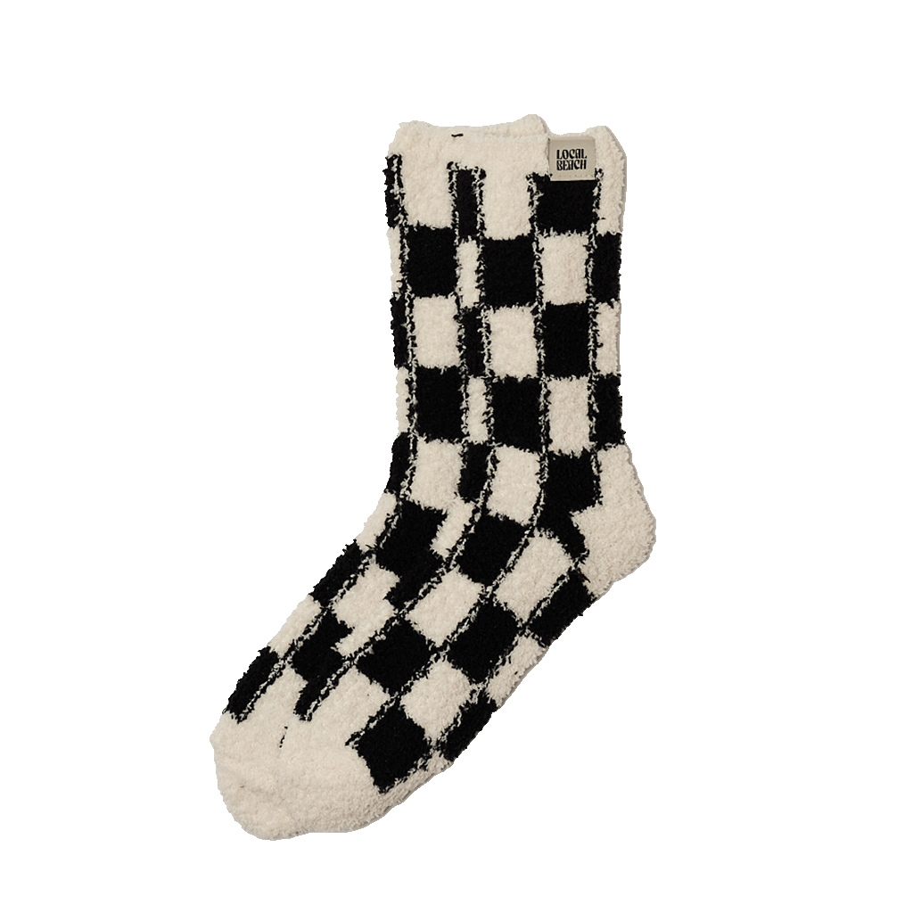 Checker Local Beach Cozy Socks