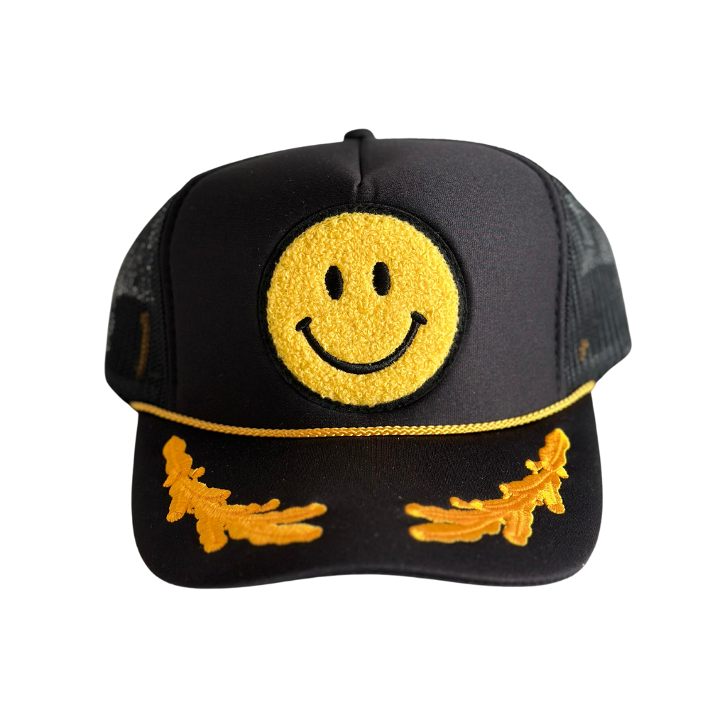 Capt'n Smiley Patch Trucker Hat