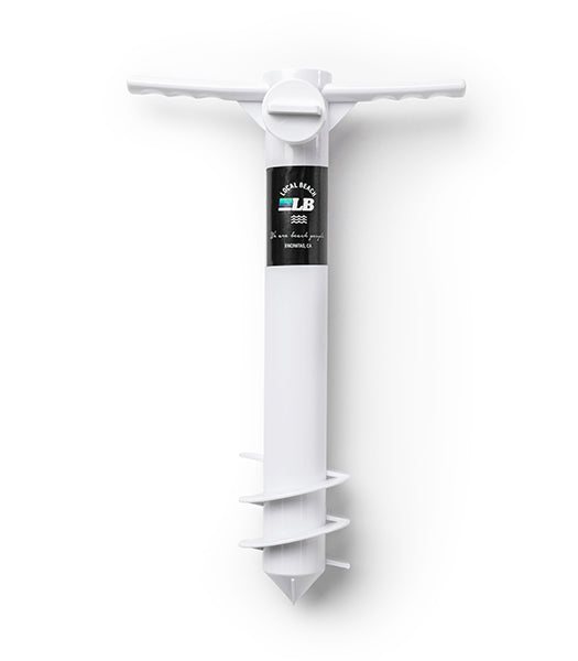 Beach Umbrella Stand Sand Anchor - White