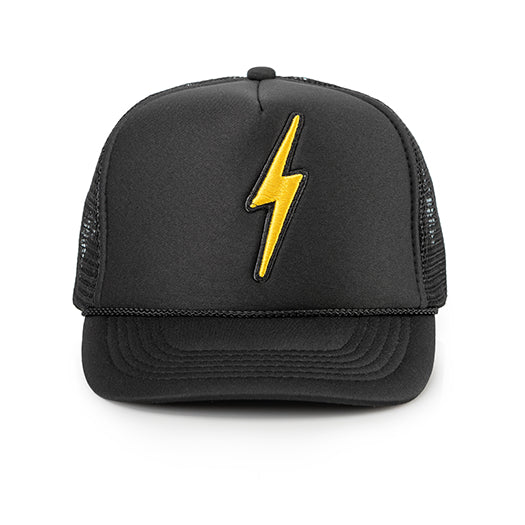 Lightning Bolt Emoji Kids Trucker Hat