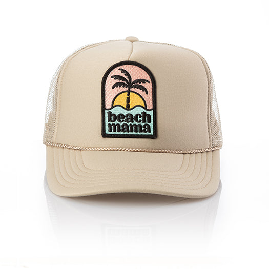 Beach Mama Patch Trucker Hat