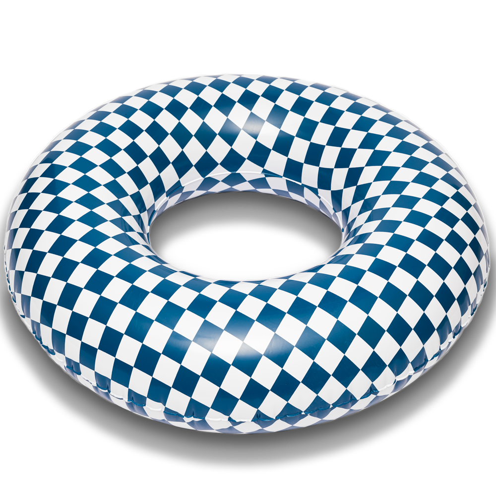 Blue Checker Pool Float