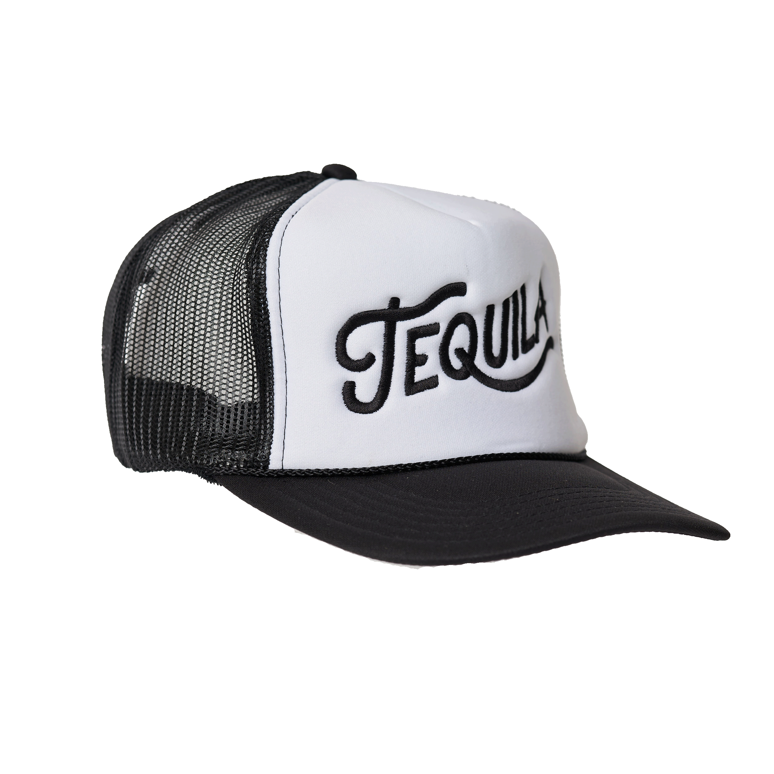 Tequila Trucker Hat Black/White