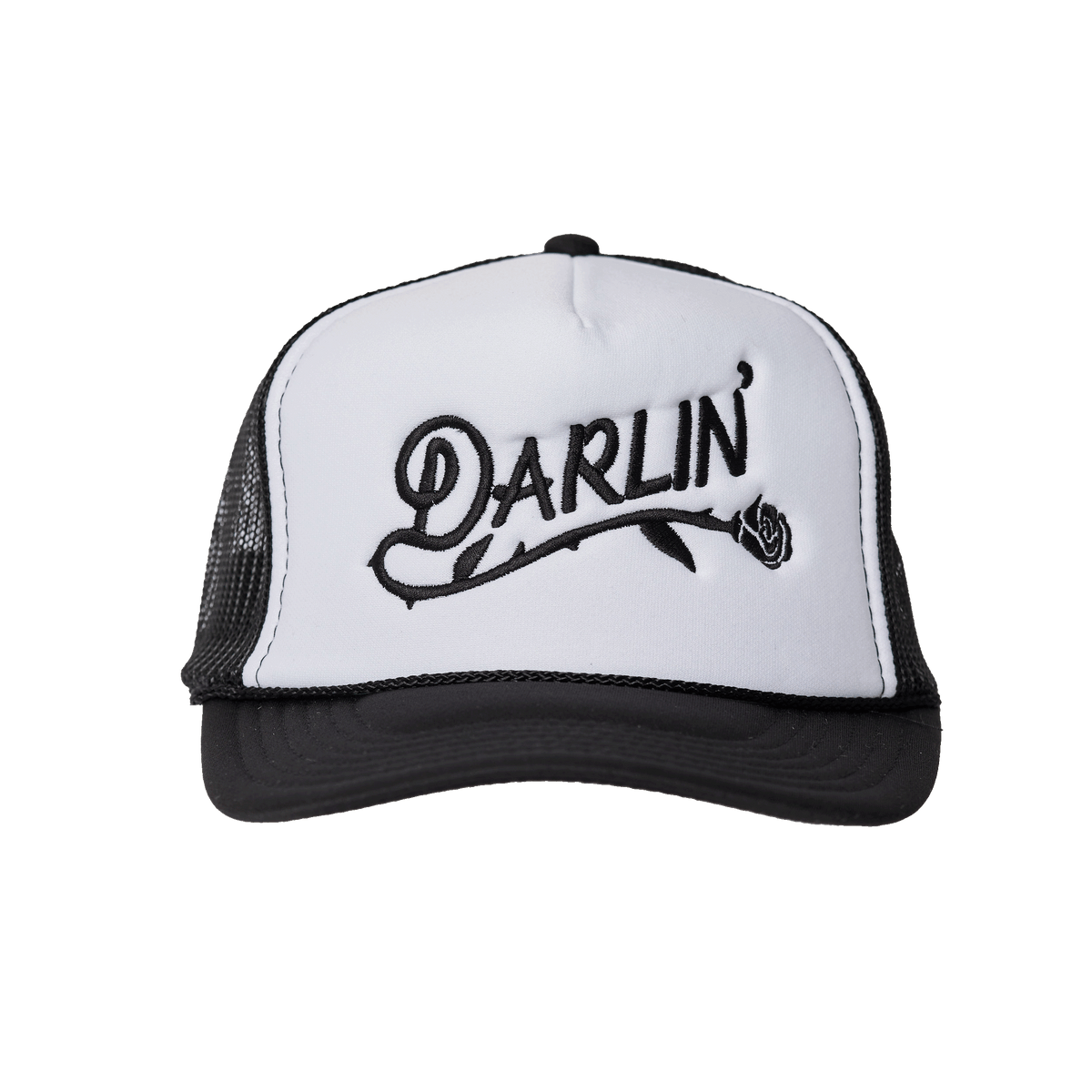 NWT DARLIN Cream and Black EMBROIDERED Hat Darlin Wild Horse Snapback Cream/Black Hat – Southern Soule  main image 2
