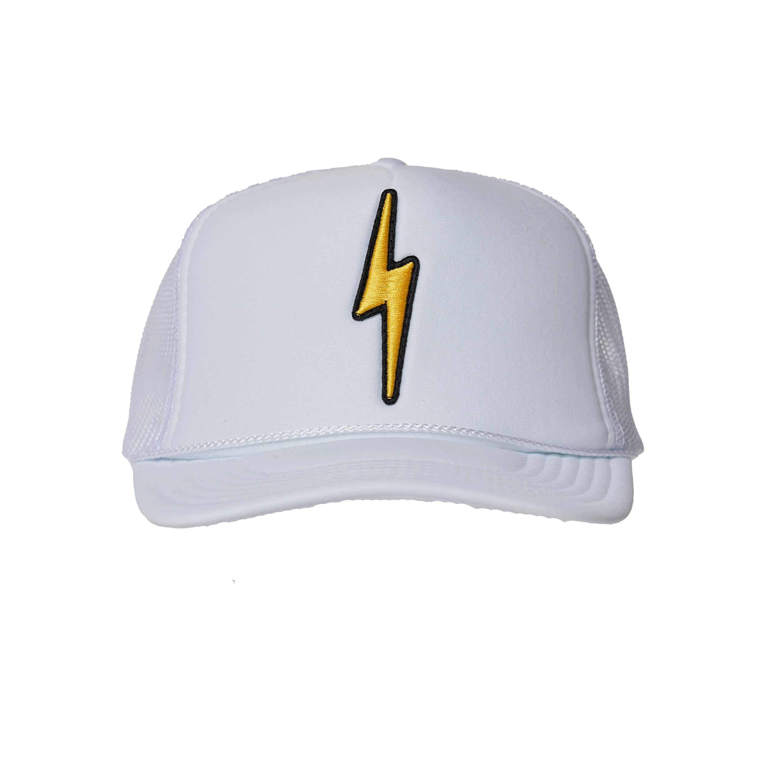 Local Beach Lightning Bolt Patch Trucker Hat Black