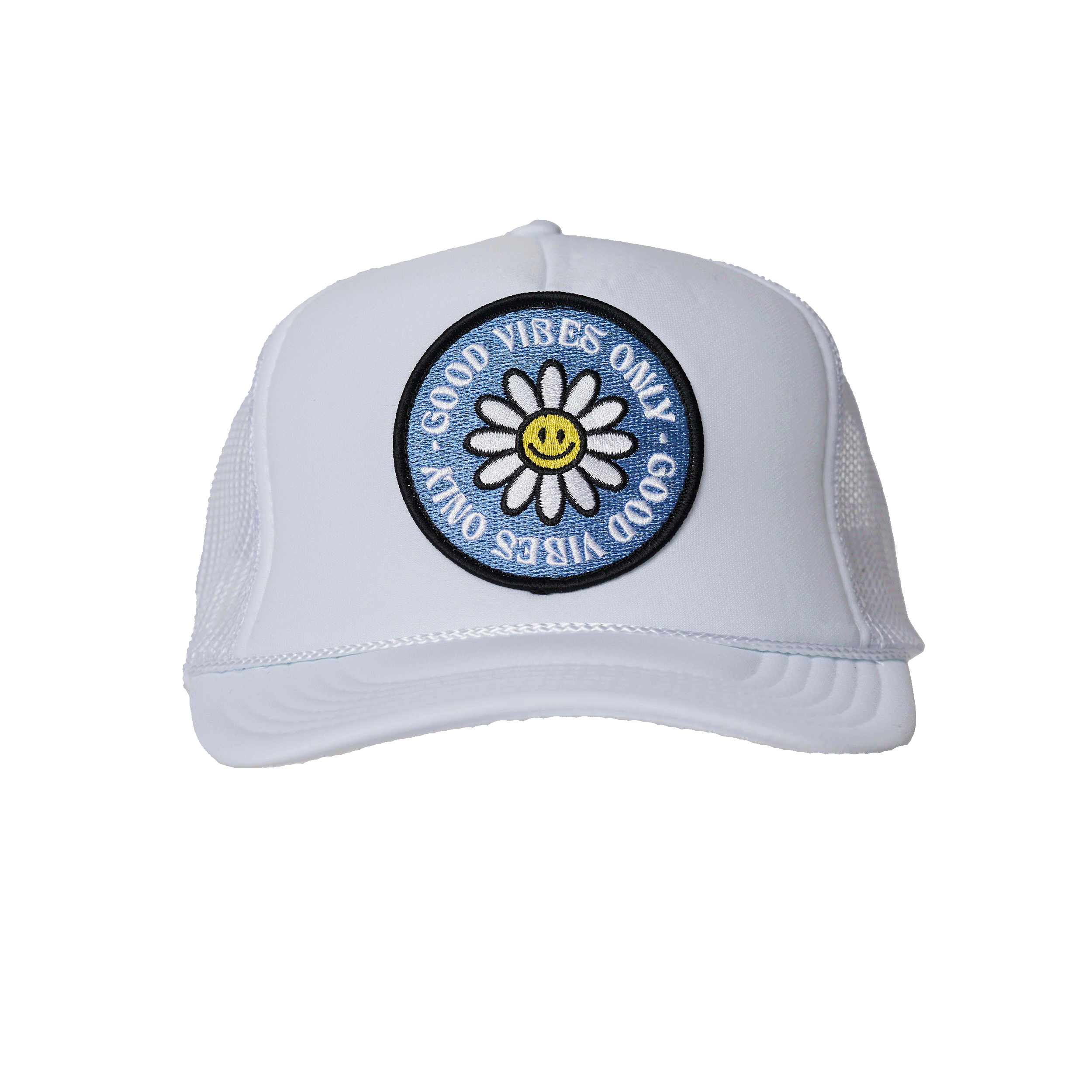 Good Vibes Only II Patch Trucker Hat
