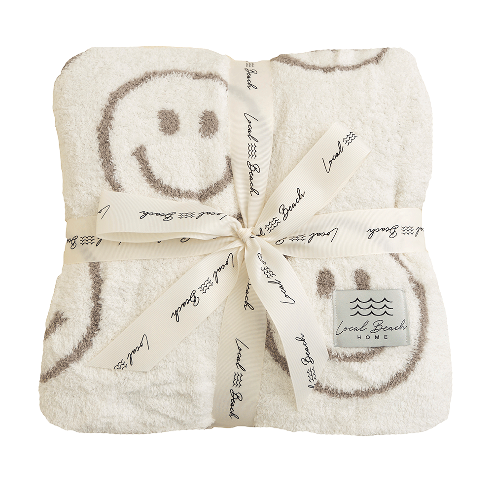 Smiley Luxe Home Blanket – LocalBeach