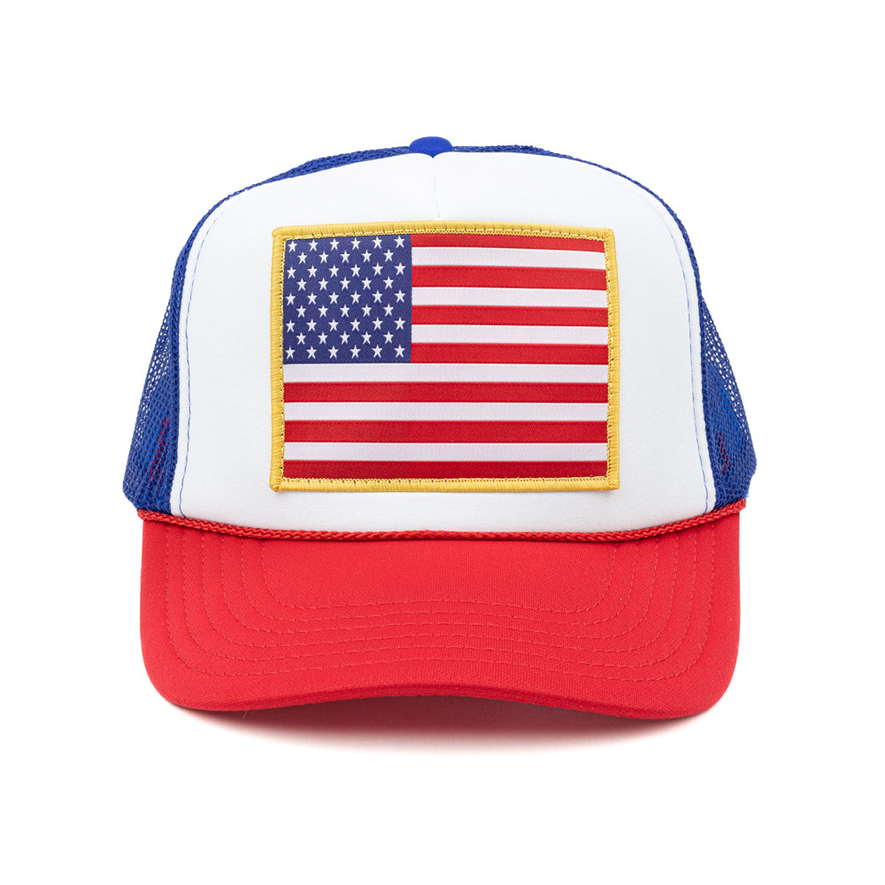 Trucker Hat Ball Caps With American Flag Polo Ralph Lauren