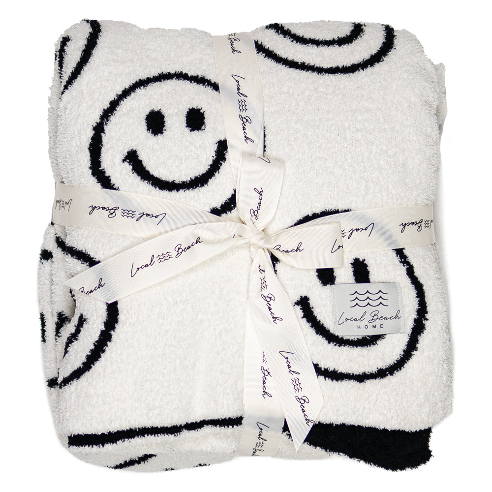 Smiley Luxe Home Blanket